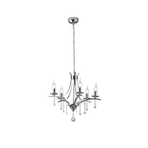 Luminaires Trio Lustres>Lustre Trio Leuchten Lucerna Chrome, 5 Lumieres