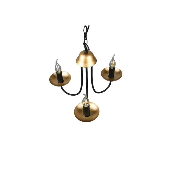 Luminaires Trio Lustres>Lustre Trio Livia Noir, 3 Lumieres