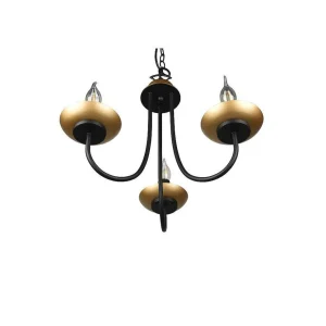 Luminaires Trio Lustres>Lustre Trio Livia Noir, 3 Lumieres