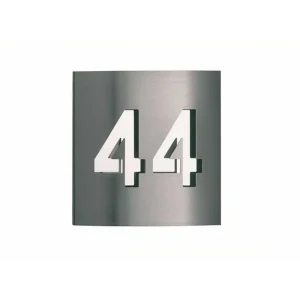 Luminaires Albert Leuchten Divers>Numeros De Maison Albert 976 Acier Inoxydable