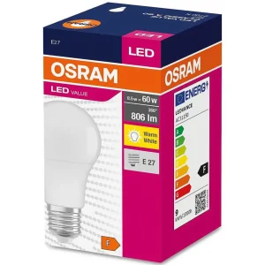 Luminaires Osram Ampoules E27>Osram Classic A Led E27 8,5 Watt 2700 Kelvin 806 Lumen