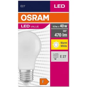 Luminaires Osram Ampoules Led>Osram Classic A Led E27 4,9 Watt 2700 Kelvin 470 Lumen