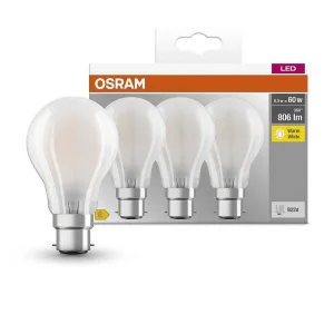 Luminaires Osram Autres Culots>Osram Classic A Set De 3 Led B22D 6,5 Watt 2700 Kelvin 806 Lumen