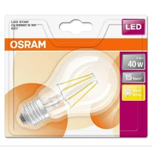 Luminaires Osram Ampoules Filament>Osram Led E27 4 Watt 2700 Kelvin 470 Lumen