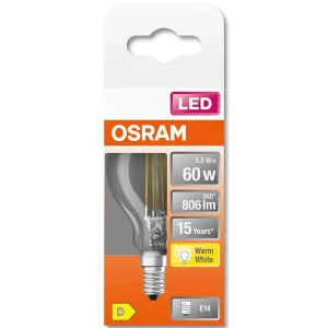 Luminaires Osram Ampoules E14>Osram Led Retrofit E14 5,5 Watt 2700 Kelvin 806 Lumen