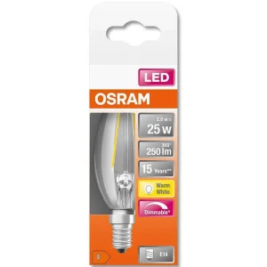 Luminaires Osram Ampoules E14>Osram Led Retrofit E14 2,8 Watt 2700 Kelvin 250 Lumen