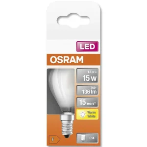 Luminaires Osram Ampoules E14>Osram Led Retrofit E14 1,5 Watt 2700 Kelvin 136 Lumen