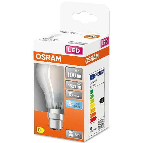 Luminaires Osram Autres Culots>Osram Led Retrofit Led B22D 11 Watt 4000 Kelvin 1521 Lumen