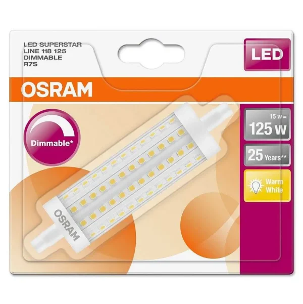 Luminaires Osram Ampoules R7S>Osram Led R7S 15 Watt 2700 Kelvin 2000 Lumen