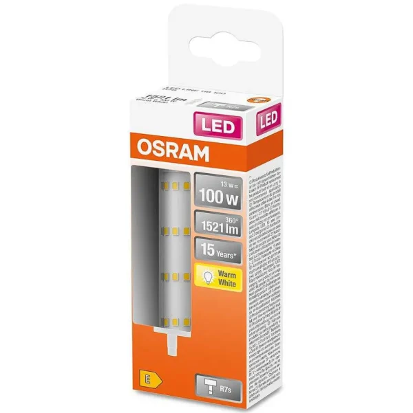 Luminaires Osram Ampoules R7S>Osram Led R7S 12,5 Watt 2700K 1521 Lumen