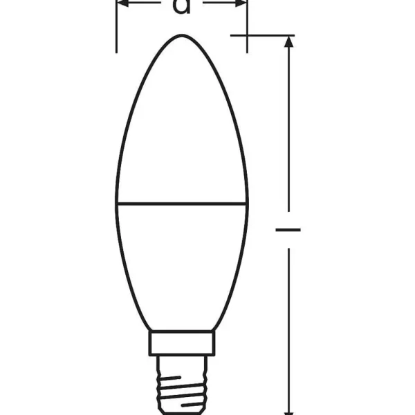 Luminaires Osram Ampoules E14>Osram Led Star E14 7,5 Watt 4000 Kelvin 806 Lumen