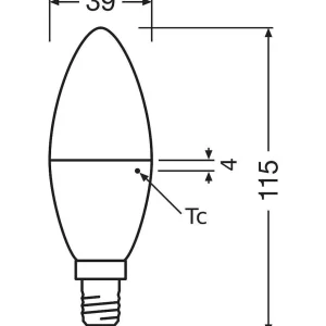 Luminaires Osram Ampoules E14>Osram Led Star E14 7,5 Watt 4000 Kelvin 806 Lumen