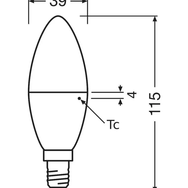 Luminaires Osram Ampoules E14>Osram Led Star E14 7,5 Watt 4000 Kelvin 806 Lumen