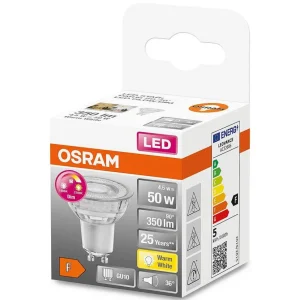 Luminaires Osram Ampoules Gu10>Osram Led Superstar Gu10 4,5 Watt 2700 Kelvin 350 Lumen