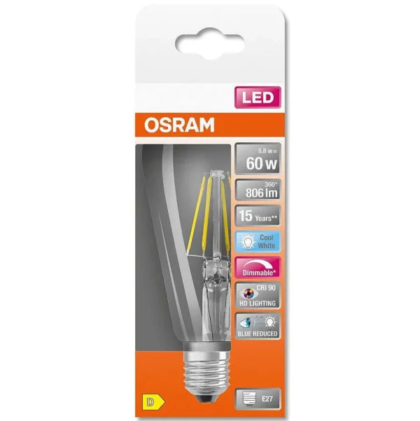 Luminaires Osram Lampes À Intensite Variable>Osram Superstar Led E27 5,8 Watt 4000 Kelvin 806 Lumen