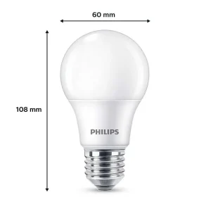 Luminaires Philips Ampoules E27>Philips Classic 6Er Set Led E27 8 Watt 2700 Kelvin 806 Lumen