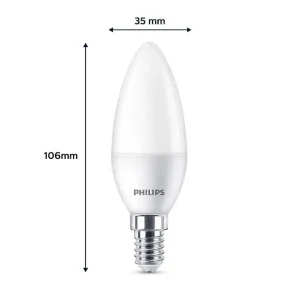 Luminaires Philips Ampoules E14>Philips Classic Lot De 3 Led E14 4,9 Watt 2700 Kelvin 470 Lumen