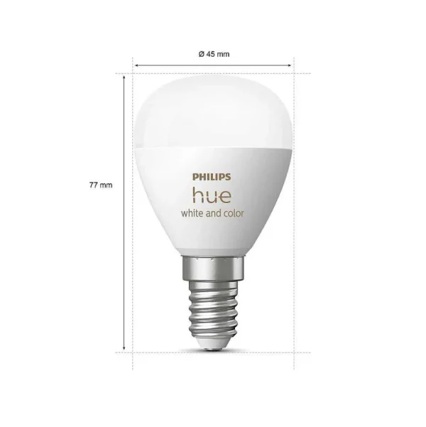 Luminaires Philips Ampoules Led>Philips Hue E14 Led 5,1 Watt 4000 Kelvin 470 Lumen