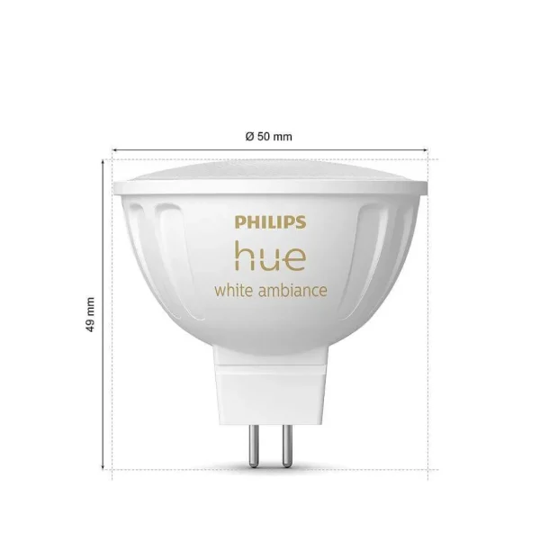 Luminaires Philips Ampoules Led>Philips Hue Led Gu5.3 6,3 Watt 2000-6500 Kelvin 400 Lumen