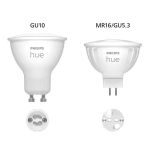 Luminaires Philips Ampoules Led>Philips Hue Led Gu5.3 6,3 Watt 2000-6500 Kelvin 400 Lumen