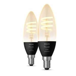 Luminaires Philips Ampoules Led>Philips Hue Lot De 2 Led E14 4,6 Watt 2200-4500 Kelvin 350 Lumen