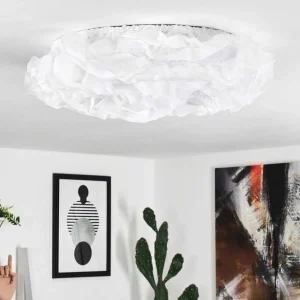 hofstein Lampes En Tissu>Plafonnier Adegoiva Led Blanc, 1 Lumiere