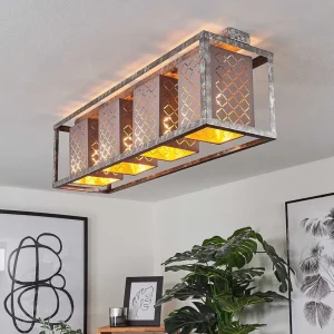 hofstein Luminaires Marocains>Plafonnier Buchanan Argente, 4 Lumieres