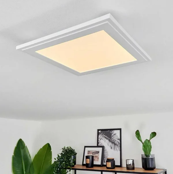 hofstein Luminaires Interieurs Connectes>Plafonnier Crum Led Blanc, 1 Lumiere, Telecommandes