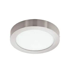 Luminaires Eglo Luminaires Interieurs Connectes>Plafonnier Eglo Fueva-C Led Nickel Mat, 1 Lumiere, Changeur De Couleurs