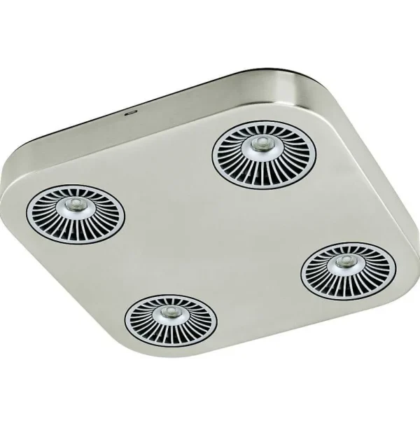 Luminaires Eglo Spots Professionnels>Plafonnier Eglo Montale Led Nickel Mat, 4 Lumieres