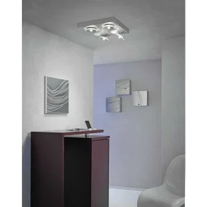 Luminaires Escale Casambi>Plafonnier Escale Spot It Led Aluminium, 4 Lumieres