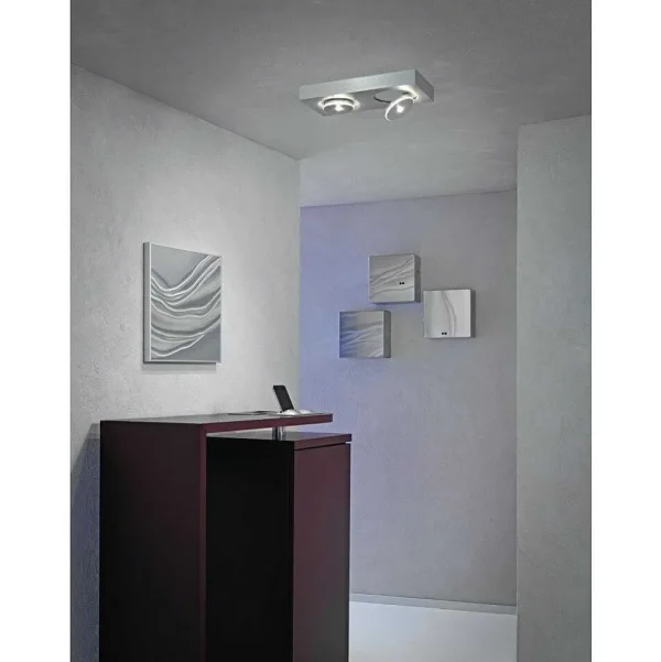 Luminaires Escale Zigbee>Plafonnier Escale Spot It Led Aluminium, 2 Lumieres