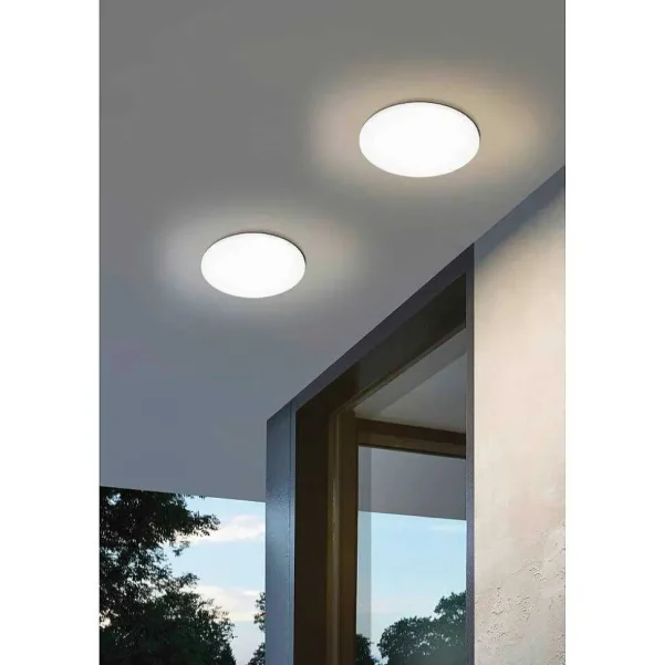 Luminaires Eglo Plafonniers Extérieurs>Plafonnier Exterieur Eglo Ronco Led Blanc, 1 Lumiere