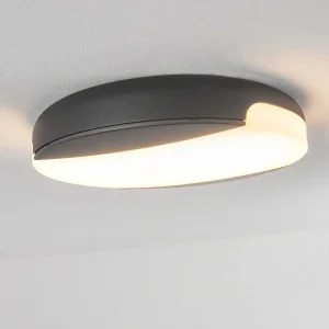 hofstein Plafonniers Extérieurs>Plafonnier Exterieur Joserand Led Anthracite, 1 Lumiere