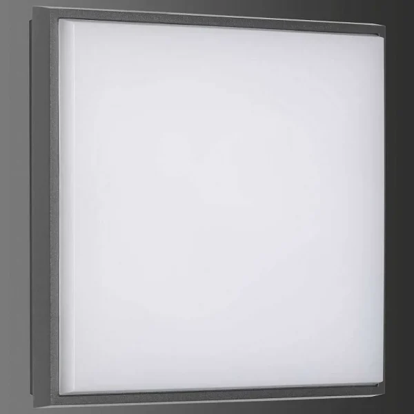 Luminaires LCD Plafonniers Extérieurs>Plafonnier Exterieur Lcd Typ 5060 Led Noir, 1 Lumiere