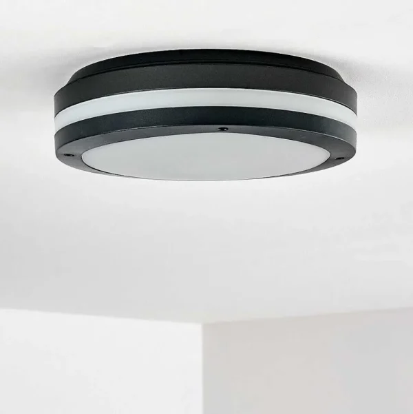 hofstein Plafonniers Extérieurs>Plafonnier Exterieur Wollongong Led Anthracite, 1 Lumiere