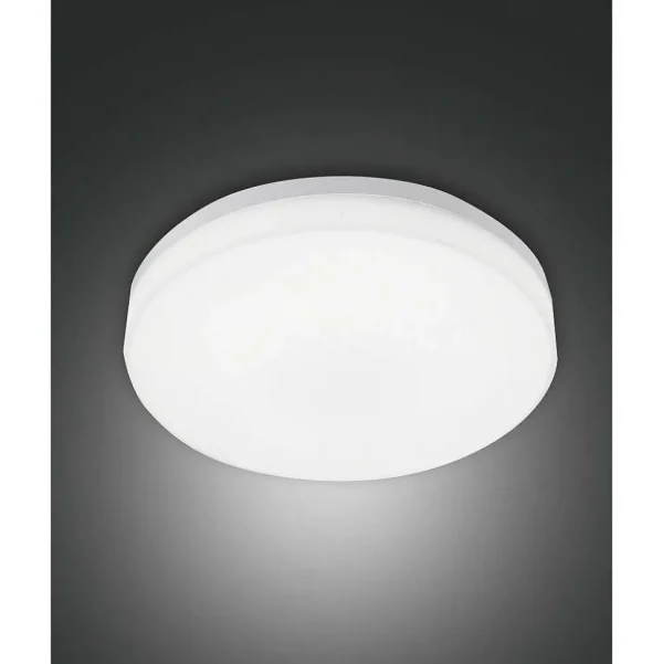 Luminaires Fabas Luce Plafonniers Extérieurs>Plafonnier Fabas Luce Trigo Blanc, 1 Lumiere