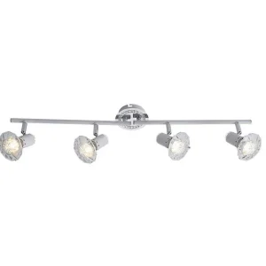 Luminaires Globo Lighting Luminaires Marocains>Plafonnier Globo Gem Led Blanc, 4 Lumieres