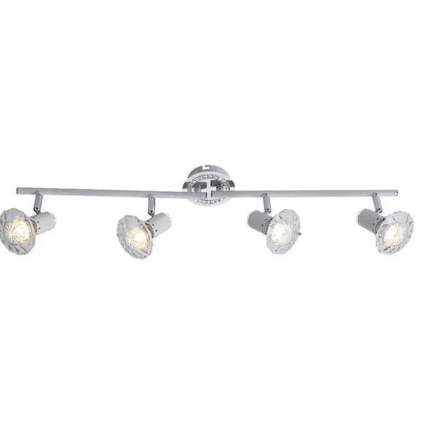 Luminaires Globo Lighting Luminaires Marocains>Plafonnier Globo Gem Led Blanc, 4 Lumieres