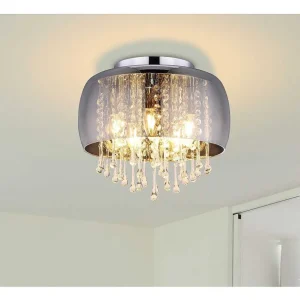 Luminaires Globo Lighting Luminaires Marocains>Plafonnier Globo Kalla Chrome, 5 Lumieres