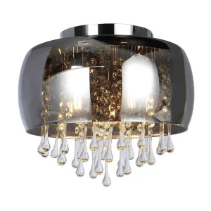 Luminaires Globo Lighting Luminaires Marocains>Plafonnier Globo Kalla Chrome, 5 Lumieres