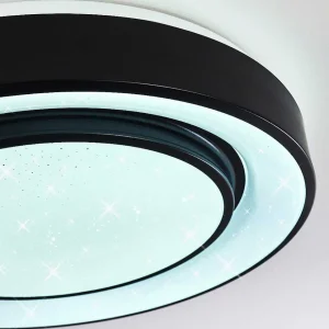 hofstein Luminaires Interieurs Connectes>Plafonnier Grimacco Led Noir, 1 Lumiere, Changeur De Couleurs