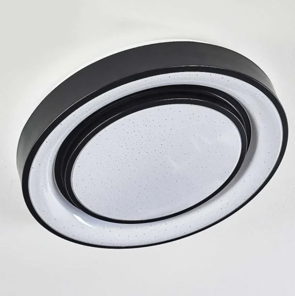 hofstein Luminaires Interieurs Connectes>Plafonnier Grimacco Led Noir, 1 Lumiere, Changeur De Couleurs