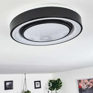 hofstein Luminaires Interieurs Connectes>Plafonnier Grimacco Led Noir, 1 Lumiere, Changeur De Couleurs