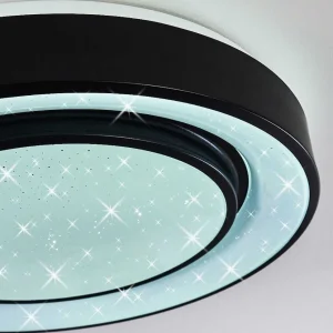 hofstein Luminaires Interieurs Connectes>Plafonnier Grimacco Led Noir, 1 Lumiere, Changeur De Couleurs