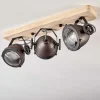 hofstein Lampes Industrielles>Plafonnier Herford Bois Clair, Cuivre, 3 Lumieres