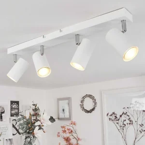 hofstein Spots Et Projecteurs>Plafonnier Javel Chrome, Blanc, 4 Lumieres