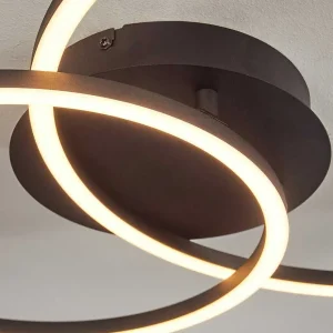 hofstein Éclairage Led>Plafonnier Korca Led Noir, 1 Lumiere