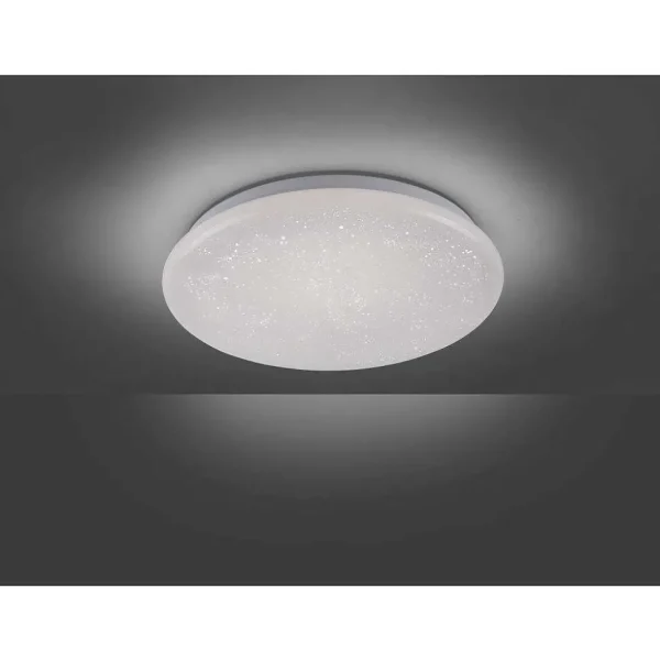 Luminaires Leuchten Direkt Plafonniers Extérieurs>Plafonnier Leuchten Direkt Skyler Led Blanc, 1 Lumiere, Detecteur De Mouvement