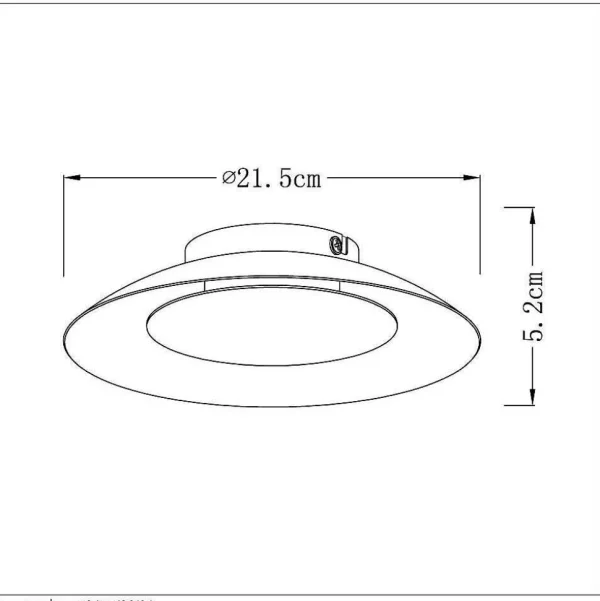 Luminaires Lucide Luminaires Marocains>Plafonnier Lucide Foskal Led Laiton, 1 Lumiere